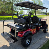 Limo Renegade V3 6 Seater Electric Golf Cart Family Fun 72v 4000 Watt High Power Golf Cart - BLUE