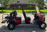 Limo Renegade V3 6 Seater Electric Golf Cart Family Fun 72v 4000 Watt High Power Golf Cart - DARK GREY