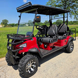 Limo Renegade V3 6 Seater Electric Golf Cart Family Fun 72v 4000 Watt High Power Golf Cart - DARK GREY