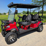 Limo Renegade V3 6 Seater Electric Golf Cart Family Fun 72v 4000 Watt High Power Golf Cart - BLUE