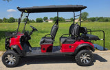 Limo Renegade V3 6 Seater Electric Golf Cart Family Fun 72v 4000 Watt High Power Golf Cart - DARK GREY