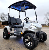 48V Electric Golf Cart 2 Seater Renegade Light Edition Utility Golf UTV W/Utility Box - SILVER