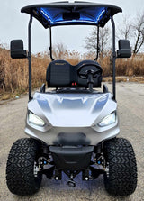 48V Electric Golf Cart 2 Seater Renegade Light Edition Utility Golf UTV W/Utility Box - SILVER