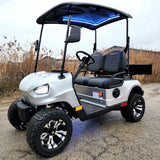 48V Electric Golf Cart 2 Seater Renegade Light Edition Utility Golf UTV W/Utility Box - SILVER