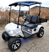 48V Electric Golf Cart 2 Seater Renegade Light Edition Utility Golf UTV W/Utility Box - SILVER