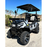 48V Electric Golf Cart 4 Seater Lifted Renegade+ Edition Utility Golf UTV Compare To Coleman Kandi 4p - Silver