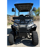 48V Electric Golf Cart 4 Seater Lifted Renegade+ Edition Utility Golf UTV Compare To Coleman Kandi 4p - Silver