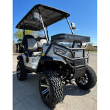 48V Electric Golf Cart 4 Seater Lifted Renegade+ Edition Utility Golf UTV Compare To Coleman Kandi 4p - Silver