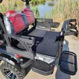 48V Electric Golf Cart 6 Seater Lifted Renegade+ Edition Utility Golf UTV Compare To Coleman Kandi 6p - Black