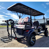 48V Electric Golf Cart 6 Seater Lifted Renegade+ Edition Utility Golf UTV Compare To Coleman Kandi 6p - Black