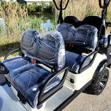 48V Electric Golf Cart 6 Seater Lifted Renegade+ Edition Utility Golf UTV Compare To Coleman Kandi 6p - White