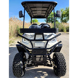 48V Electric Golf Cart 6 Seater Lifted Renegade+ Edition Utility Golf UTV Compare To Coleman Kandi 6p - White