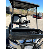 48V Electric Golf Cart 4 Seater Lifted Renegade+ Custom Paint Edition Utility Golf UTV Compare To Coleman Kandi 4p - Orange