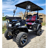 48V Electric Golf Cart 4 Seater Lifted Renegade+ Edition Utility Golf UTV Compare To Coleman Kandi 4p - Matte Black