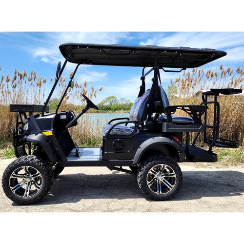 4 Seater Electric Golf Cart - Matte Black — Plastic Development Group