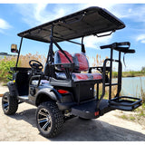 48V Electric Golf Cart 4 Seater Lifted Renegade+ Edition Utility Golf UTV Compare To Coleman Kandi 4p - Silver