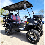 48V Electric Golf Cart 4 Seater Lifted Renegade+ Edition Utility Golf UTV Compare To Coleman Kandi 4p - Silver