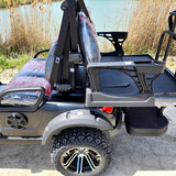 48V Electric Golf Cart 4 Seater Lifted Renegade+ Edition Utility Golf UTV Compare To Coleman Kandi 4p - Silver