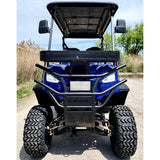 48V Electric Golf Cart 4 Seater Lifted Renegade+ Edition Utility Golf UTV Compare To Coleman Kandi 4p - Blue