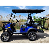 48V Electric Golf Cart 4 Seater Lifted Renegade+ Edition Utility Golf UTV Compare To Coleman Kandi 4p - Blue