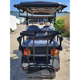 48V Electric Golf Cart 4 Seater Lifted Renegade+ Custom Paint Edition Utility Golf UTV Compare To Coleman Kandi 4p - Orange