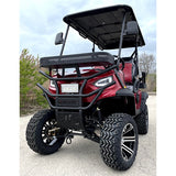 48V Electric Golf Cart 4 Seater Lifted Renegade+ Edition Utility Golf UTV Compare To Coleman Kandi 4p - Silver