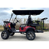 48V Electric Golf Cart 4 Seater Lifted Renegade+ Edition Utility Golf UTV Compare To Coleman Kandi 4p - Silver