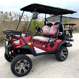 48V Electric Golf Cart 4 Seater Lifted Renegade+ Edition Utility Golf UTV Compare To Coleman Kandi 4p - Silver