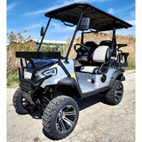 48V Electric Golf Cart 4 Seater Lifted Renegade+ Edition Utility Golf UTV Compare To Coleman Kandi 4p - Silver