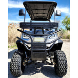 48V Electric Golf Cart 4 Seater Lifted Renegade+ Edition Utility Golf UTV Compare To Coleman Kandi 4p - Silver