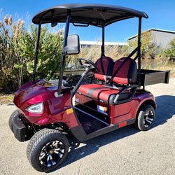 48V Electric Golf Cart 2 Seater Renegade X Edition Golf Cart w/ Utility Box - RED