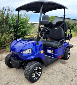 48V Electric Golf Cart 4 Seater Blue Renegade X Edition Utility Golf UTV