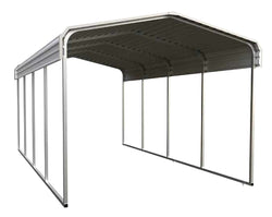 GSI - 11'W x 19'L x 9'H Metal Car Port Storage Canopy Shelter Garage With Steel Tube Frame - S1119