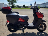 GSI - 200cc Saddle Bag Tank 4 Stroke EFI Gas Moped Scooter W/ Disc Brakes - SADDLE BAG TANK 200