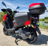 GSI - 200cc Saddle Bag Tank 4 Stroke EFI Gas Moped Scooter W/ Disc Brakes - SADDLE BAG TANK 200