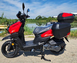 GSI - 200cc Saddle Bag Tank 4 Stroke EFI Gas Moped Scooter W/ Disc Brakes - SADDLE BAG TANK 200