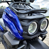 200cc Saddle Bag Tank 4 Stroke EFI Gas Moped Scooter W/ Disc Brakes - SADDLE BAG TANK 200 WHITE