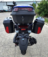 200cc Saddle Bag Tank 4 Stroke EFI Gas Moped Scooter W/ Disc Brakes - SADDLE BAG TANK 200 WHITE
