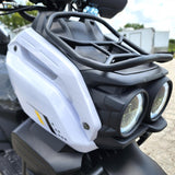 200cc Saddle Bag Tank 4 Stroke EFI Gas Moped Scooter W/ Disc Brakes - SADDLE BAG TANK 200 WHITE