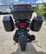 200cc Saddle Bag Tank 4 Stroke EFI Gas Moped Scooter W/ Disc Brakes - SADDLE BAG TANK 200 WHITE