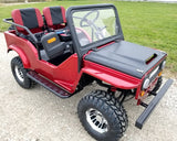 Mini Safari Jeep Mini Gas Golf Cart With 125cc Motor Lifted & Loaded - Jeep GR-2