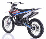 250cc 4-Stroke Dirt Bike with Electric & Kick Start & 21”/18” Off-Road Wheels - THUNDER 250