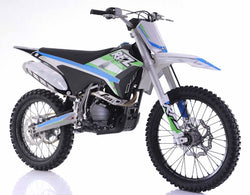 250cc 4-Stroke 5 Speed Manual Apollo Dirt Bike with Electric & Kick Start & 21”/18” Off-Road Wheels - THUNDER 250 DLX