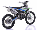 250cc 4-Stroke 5 Speed Manual Apollo Dirt Bike with Electric & Kick Start & 21”/18” Off-Road Wheels - THUNDER 250 DLX