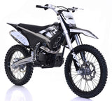 250cc 4-Stroke 5 Speed Manual Apollo Dirt Bike with Electric & Kick Start & 21”/18” Off-Road Wheels - THUNDER 250 DLX