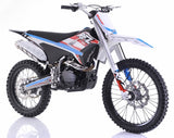 250cc 4-Stroke 5 Speed Manual Apollo Dirt Bike with Electric & Kick Start & 21”/18” Off-Road Wheels - THUNDER 250 DLX