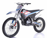250cc 4-Stroke 5 Speed Manual Apollo Dirt Bike with Electric & Kick Start & 21”/18” Off-Road Wheels - THUNDER 250 DLX