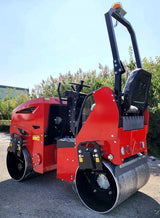 Tuff-Lift 1 Ton Asphalt Roller Land Roller Vibratory Compactor Steam Roller With Briggs & Stratton Gas Engine