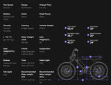 Macfox Electric Bicycle 48V 500w E-Bike - X7