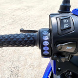 200cc 4 Stroke EFI Gas Moped Scooter Fully Assembled W/ LED Lights - ZINGER 200 BLUE